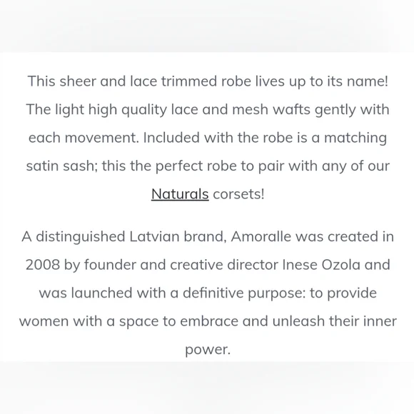 Amoralle Enchanting Robe Sheer Lace Cover Up 💕 TAUPE LACE Le Sexxy $475 - Picture 15 of 16